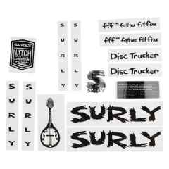 *SURLY* disc trucker new frame decal set (black)　