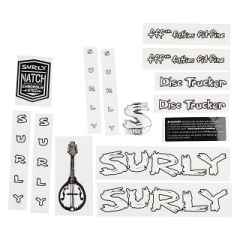 *SURLY* disc trucker new frame decal set (white)　