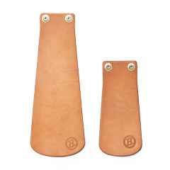 *BERTHOUD* leather mud flap set (natural)