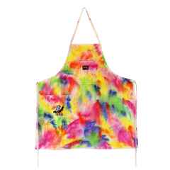 *REALM* hand dyed apron (rainbow party)