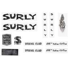 *SURLY* bridge club new frame decal set (black)