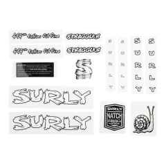 *SURLY* straggler new frame decal (white)