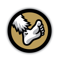 *WIDEFOOT* foot logo sticker