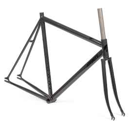AFFINITY CYCLES* lo pro track frame (prism black) - BLUE LUG