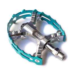 MKS XC-III ベアトラップペダル　ブルーラグ　old mtb MKS* XC-III bear trap pedal (black/silver) - BLUE LUG GLOBAL