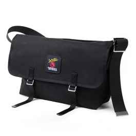DE MARTINI* 3602 messenger bag (canvas purple/olive) - BLUE
