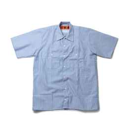 【BAON】[unisex] Makuko Stripe Over Short Sleeve Hood Shirt STRIPE SHORT SLEEVE SHIRT – ZIGGY CHEN