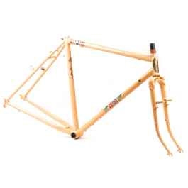 CRUST BIKES* nor'easter canti frame (pale orange) - BLUE LUG