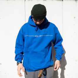WILD THINGS×BLUE LUG storm hoodie BLUE LUG* BLG reflective logo hoodie (royal blue) - BLUE LUG