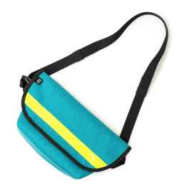 BLUE LUG* hip messenger (x-pac teal/yellow reflector) - BLUE LUG