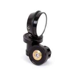 BERTHOUD ベルソー bar-end mirror バーエンドミラー BERTHOUD* bar-end mirror and matching plug (black) - BLUE