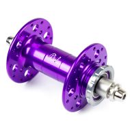 PHILWOOD* Pro high flange track hub front (purple) - BLUE LUG