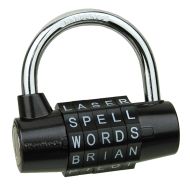 *WORD LOCK* pad lock (black)