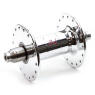 PHILWOOD* high flange track hub front (black) - BLUE LUG