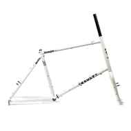 *CRUST BIKES* stupid tourist frame (pastel speckle'd white)
