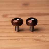 *BLUE LUG* bumpy crank cap set (brown)