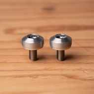 *BLUE LUG* bumpy crank cap set (silver)