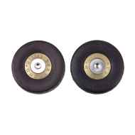 *BERTHOUD* leather bar plugs (black)