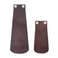*BERTHOUD* leather mud flap set (brown)
