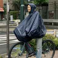*FAIRWEATHER* packable rain poncho (navy)