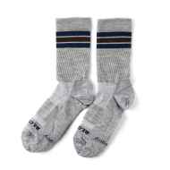 *BLUE LUG×SOCKGUY*  line wool socks (grey/navy)