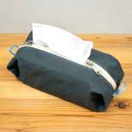 *BLUE LUG* box tissue pouch (wax grey)