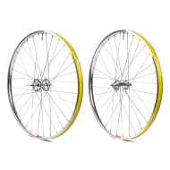 *CRUST BIKES* rim brake wheelset (polish/100/135mm)