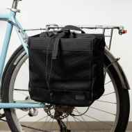 *BLUE LUG* grocery pannier (all black)