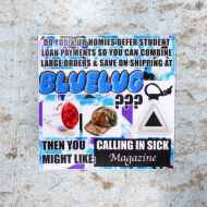 *CALLING IN SICK* blue lug meme sticker