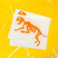 *TEAM DREAM* boney die cuts (hi-vis orange)