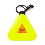*PEACE SPORTS×BLUE LUG* chubby triangle reflector (safety yellow)