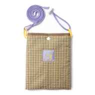 *BLUE LUG* mini sacoche (padding yellow check)