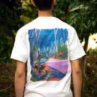 *JINDAIJI MOUNTAIN WORKS×BLUE LUG* hammock t-shirt (white)