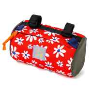 *BLUE LUG* handlebar pouch (flower red)