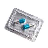 *ANALOG PILL* capsule cable end cap (turquoise/silver)