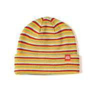 *BLUE LUG* reflective striped beanie (multi green/red)