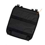 *FAIRWEATHER* handlebar bag ADV detachable flap (grid/black)