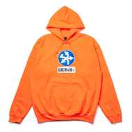 *BLUE LUG* bikes only hoodie (safety orange)