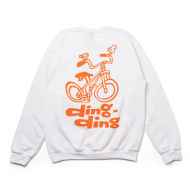 *BLUE LUG* ding ding crewneck sweat (white)