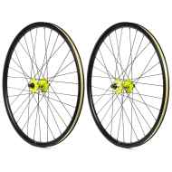 *VELOCITY×ONYX* quill track wheel set (all black/hi-vis yellow)
