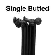*PHILWOOD* single butted spoke (black)
