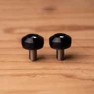 *BLUE LUG* bumpy crank cap set (black)