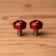 *BLUE LUG* bumpy crank cap set (red)