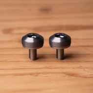 *BLUE LUG* bumpy crank cap set (pewter)