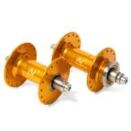*PHIL WOOD* high flange track hub set (LTD gold/single fixed)