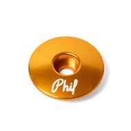 *PHIL WOOD* 1-1/8 stem cap (LTD gold)