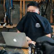 *BLUE LUG* house pocket t-shirt (black)