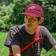 *TEAM DREAM* boney packable cap (burgundy)