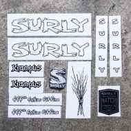 *SURLY* krampus new frame decal set (white)