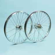 *CRUST BIKES* dynamo&rim brake 20" wheelset (polish)